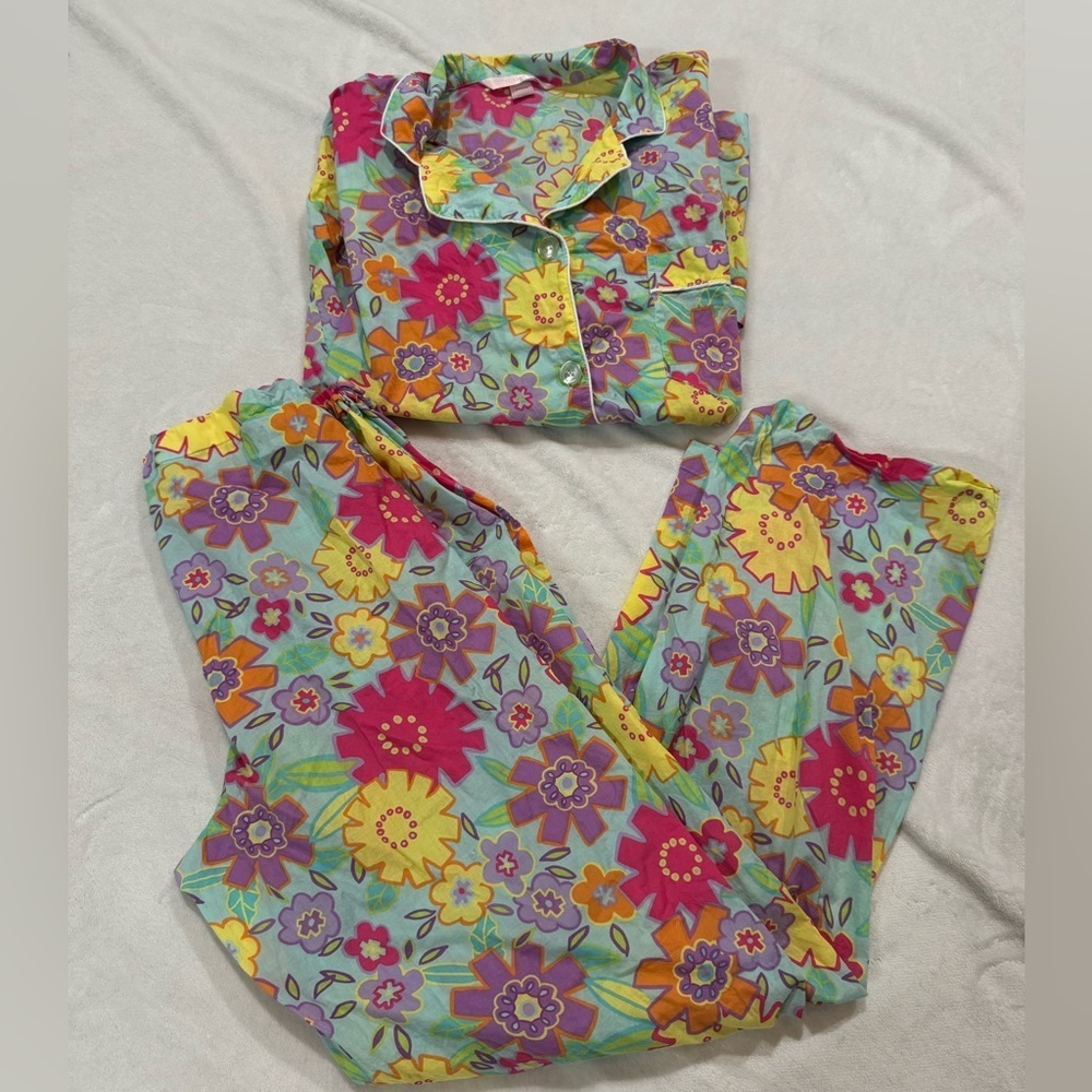 Victorias Secret Cottton Floral Pijama Set